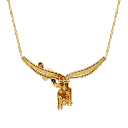 Diamond Panther Claw Pendant Necklace in Rose Gold - HIGHCARAT DIAMONDS