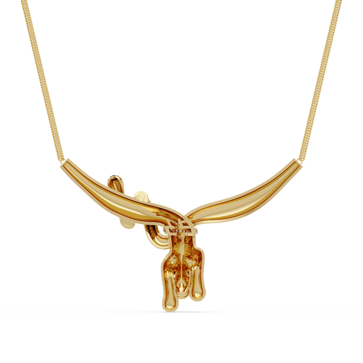Diamond Panther Claw Pendant Necklace in Rose Gold - HIGHCARAT DIAMONDS