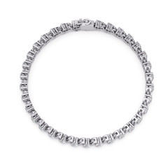Diamond Swirl Link Lab Grown Diamond Tennis Bracelet - HIGHCARAT DIAMONDS