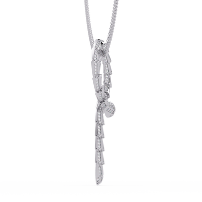 Diamond Thorn Circle Pendant Necklace in Yellow Gold - HIGHCARAT DIAMONDS