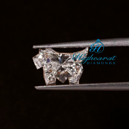 Dog Shape Lab Diamond Premium Stone For Pet Lover Special  Unique Jewelry Designs - HIGHCARAT DIAMONDS