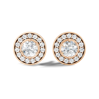 1.22 Ct Lab Grown Round Diamond New Classic Affordable Earrings For Anniversary Gift Her - HIGHCARAT DIAMONDS