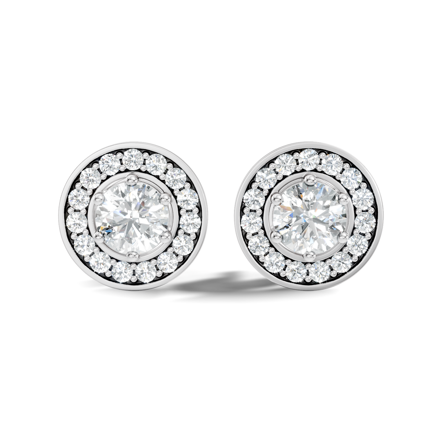 1.22 Ct Lab Grown Round Diamond New Classic Affordable Earrings For Anniversary Gift Her - HIGHCARAT DIAMONDS