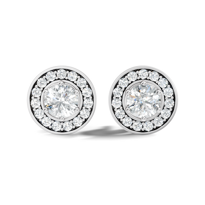1.22 Ct Lab Grown Round Diamond New Classic Affordable Earrings For Anniversary Gift Her - HIGHCARAT DIAMONDS