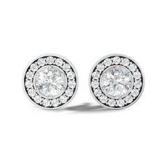 1.22 Ct Lab Grown Round Diamond New Classic Affordable Earrings For Anniversary Gift Her - HIGHCARAT DIAMONDS