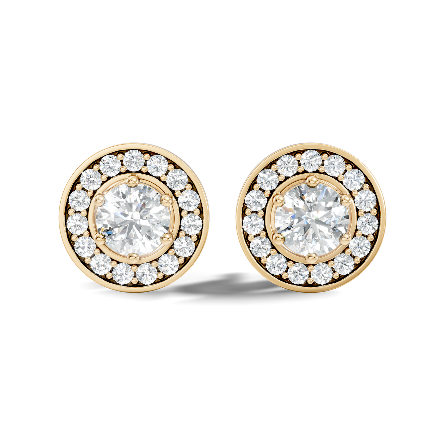1.22 Ct Lab Grown Round Diamond New Classic Affordable Earrings For Anniversary Gift Her - HIGHCARAT DIAMONDS