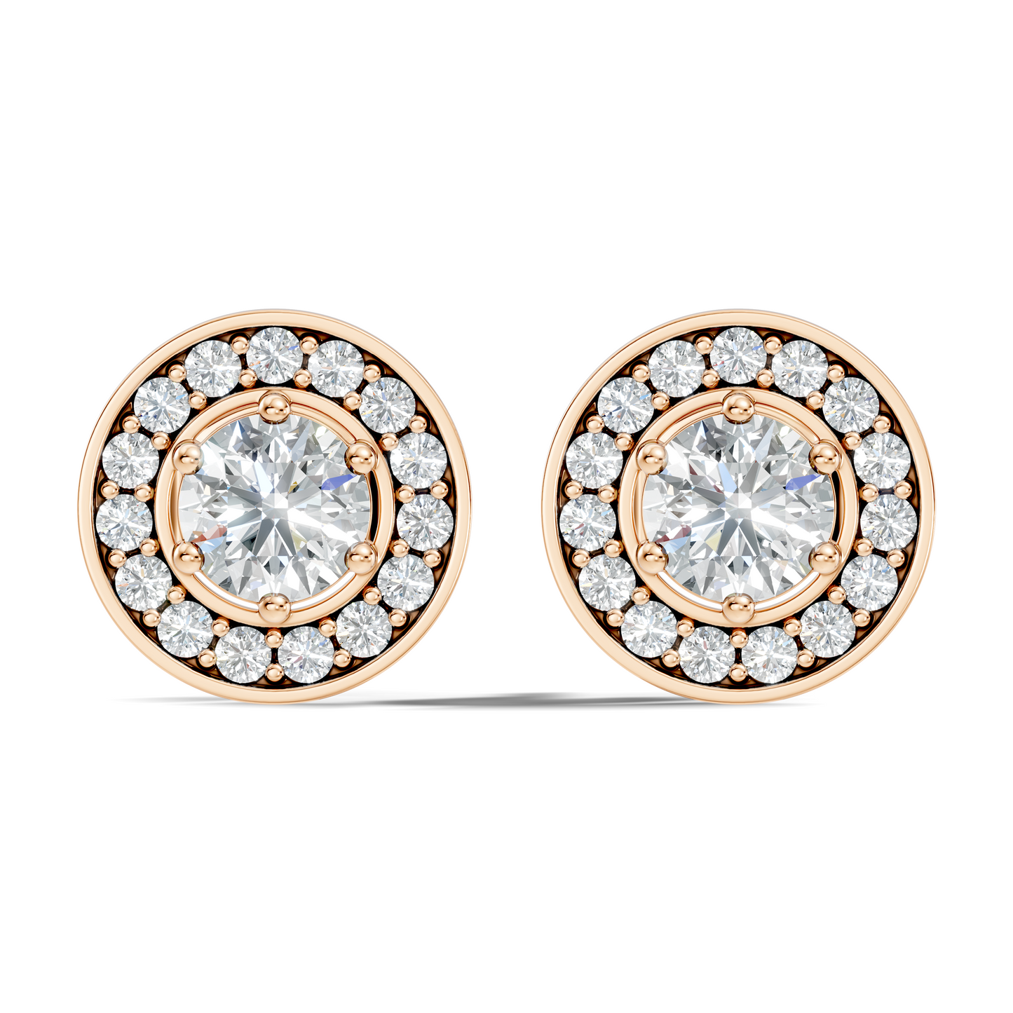 1.22 Ct Lab Grown Round Diamond New Classic Affordable Earrings For Anniversary Gift Her - HIGHCARAT DIAMONDS