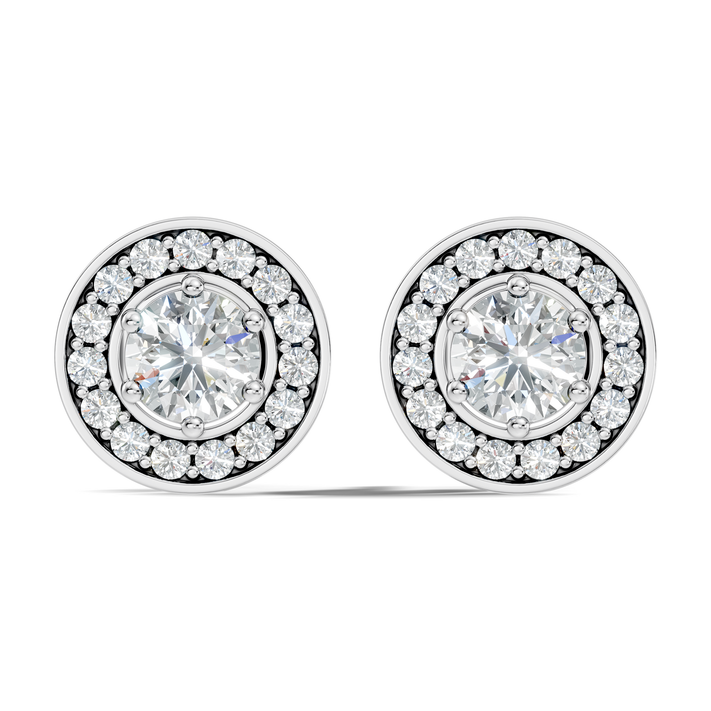 1.22 Ct Lab Grown Round Diamond New Classic Affordable Earrings For Anniversary Gift Her - HIGHCARAT DIAMONDS