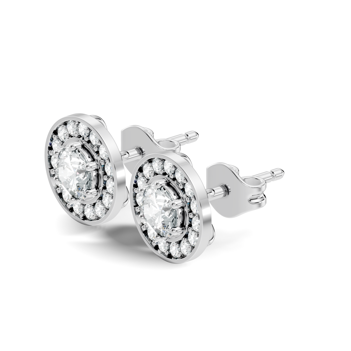 1.22 Ct Lab Grown Round Diamond New Classic Affordable Earrings For Anniversary Gift Her - HIGHCARAT DIAMONDS