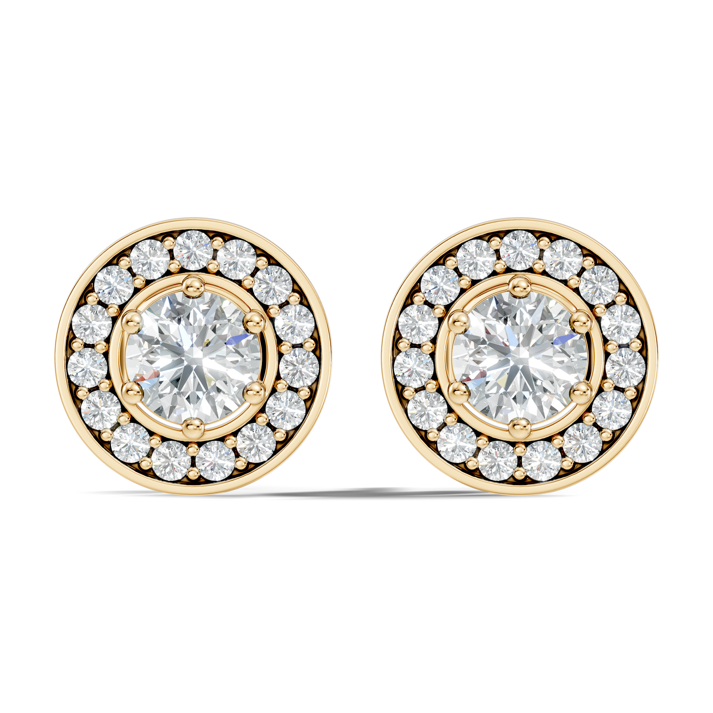 1.22 Ct Lab Grown Round Diamond New Classic Affordable Earrings For Anniversary Gift Her - HIGHCARAT DIAMONDS