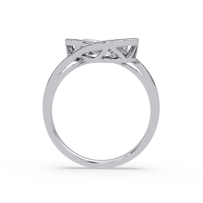 Double Pear Shape Lab Grown Diamond Infinity Halo Ring - HIGHCARAT DIAMONDS