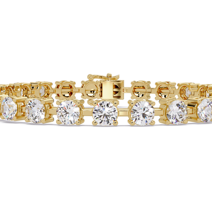 Double Row Round Lab Grown Diamond Tennis Bracelet - HIGHCARAT DIAMONDS