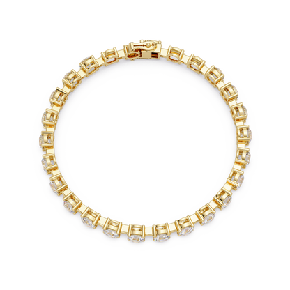 Double Row Round Lab Grown Diamond Tennis Bracelet - HIGHCARAT DIAMONDS