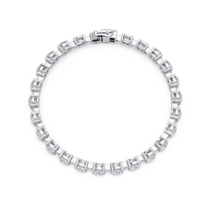 Double Row Round Lab Grown Diamond Tennis Bracelet - HIGHCARAT DIAMONDS