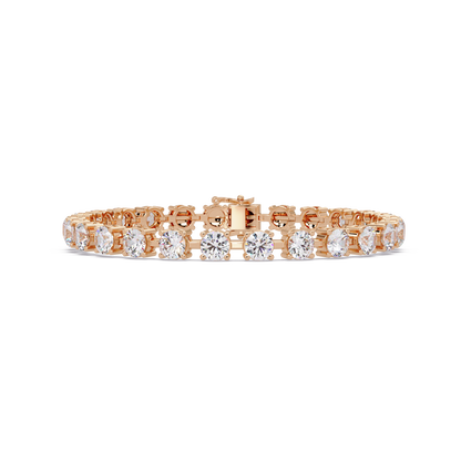 Double Row Round Lab Grown Diamond Tennis Bracelet - HIGHCARAT DIAMONDS