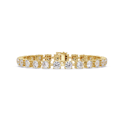 Double Row Round Lab Grown Diamond Tennis Bracelet - HIGHCARAT DIAMONDS