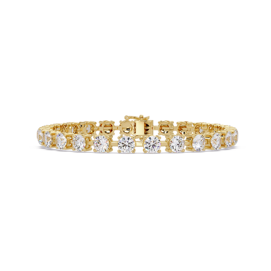 Double Row Round Lab Grown Diamond Tennis Bracelet - HIGHCARAT DIAMONDS