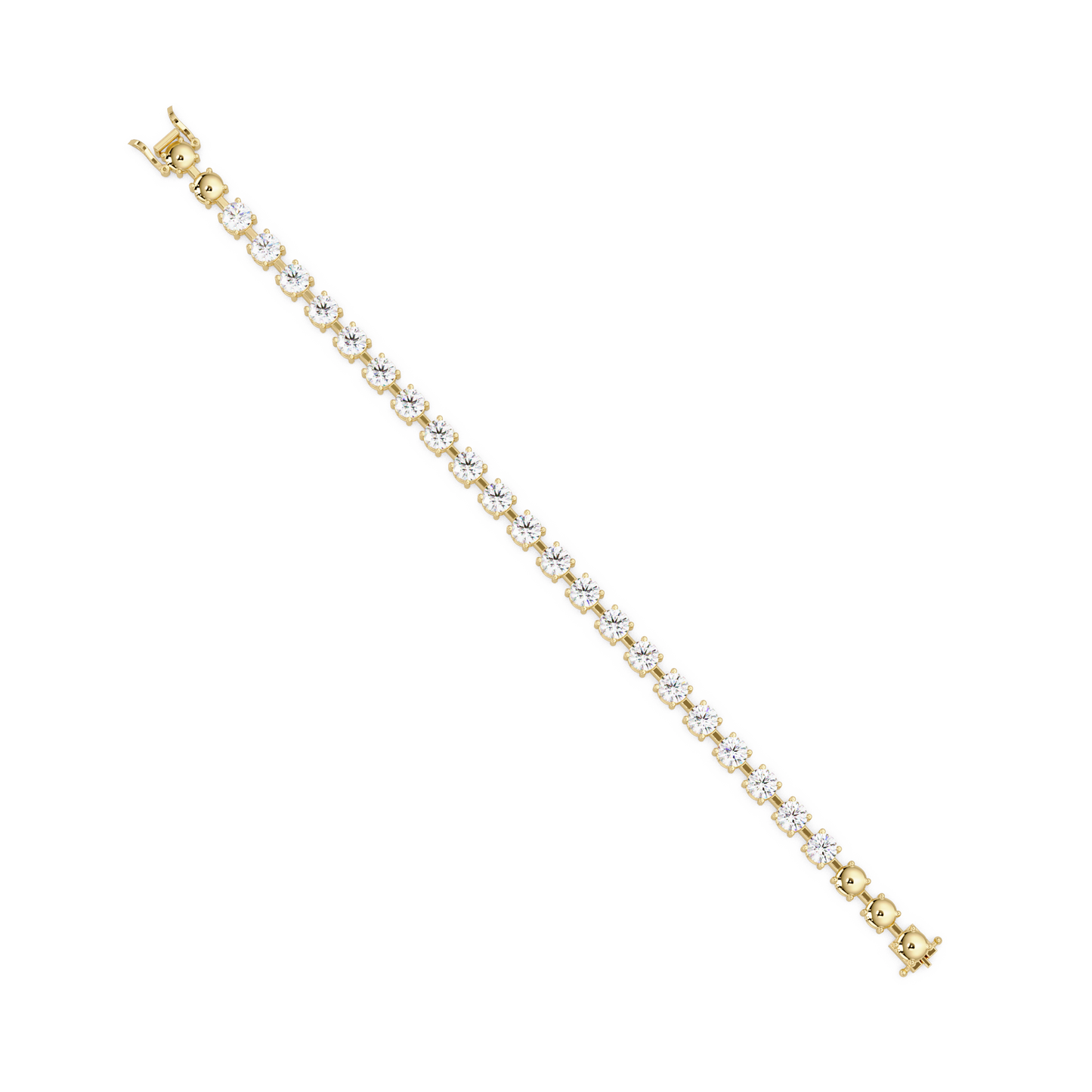 Double Row Round Lab Grown Diamond Tennis Bracelet - HIGHCARAT DIAMONDS