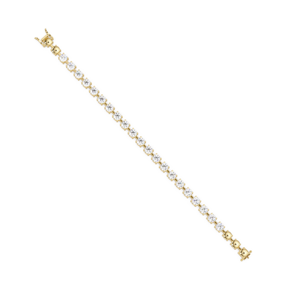 Double Row Round Lab Grown Diamond Tennis Bracelet - HIGHCARAT DIAMONDS