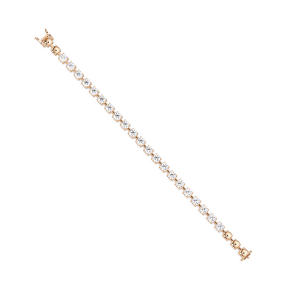 Double Row Round Lab Grown Diamond Tennis Bracelet - HIGHCARAT DIAMONDS