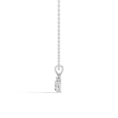 Chic White Gold Pendant with Pear & Round Lab-Grown Diamonds Anniversary Gift Idea - HIGHCARAT DIAMONDS