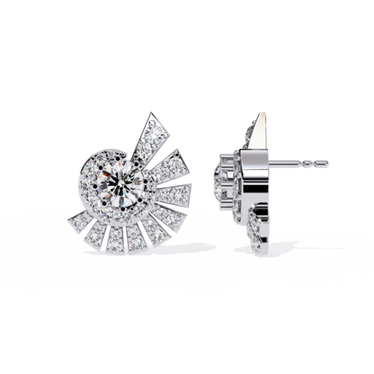 1.66Ct Round Cut Top Grade Diamond Elegant Dainty Perfect Sparkling Cluster Party Wear Stud Earring