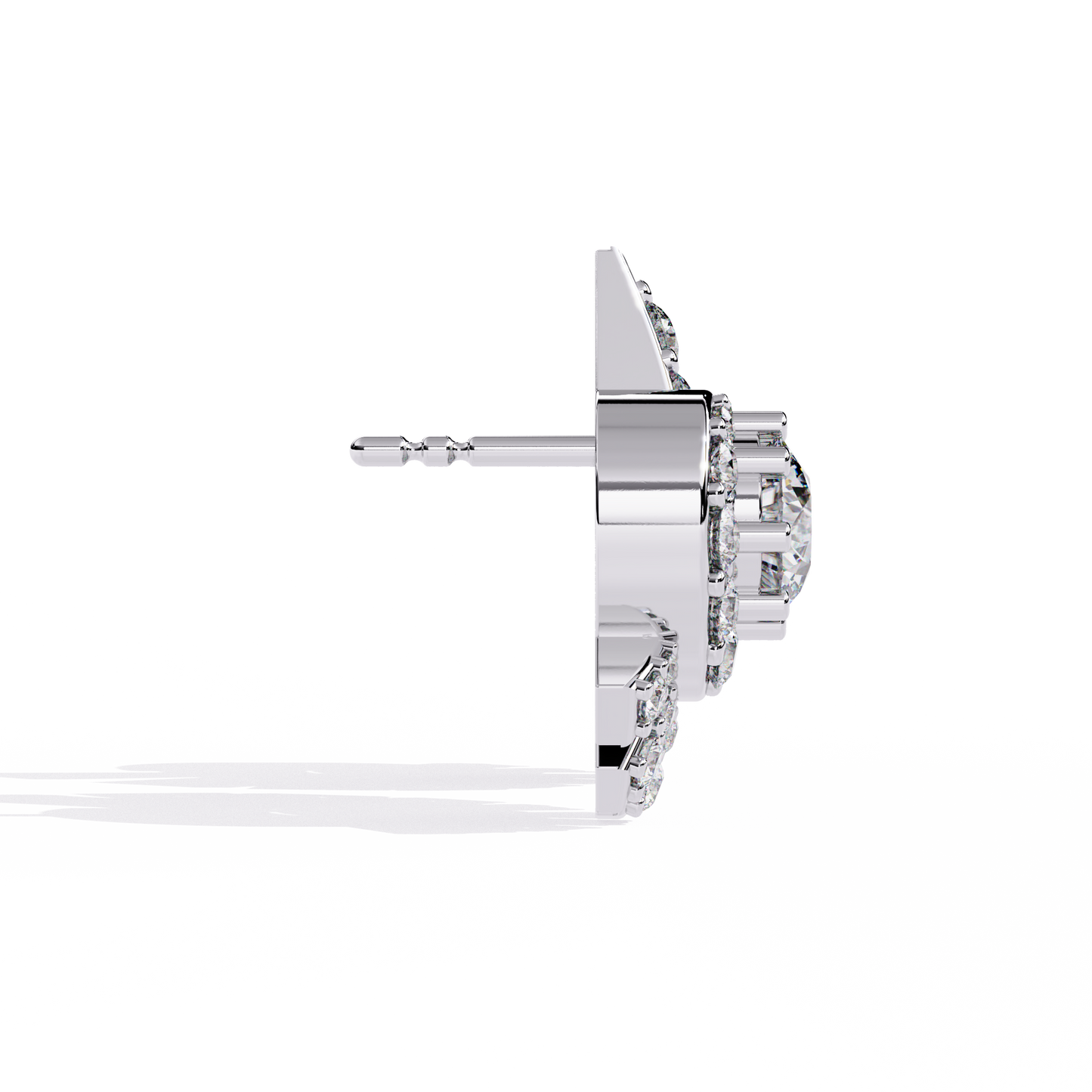 1.66Ct Round Cut Top Grade Diamond Elegant Dainty Perfect Sparkling Cluster Party Wear Stud Earring