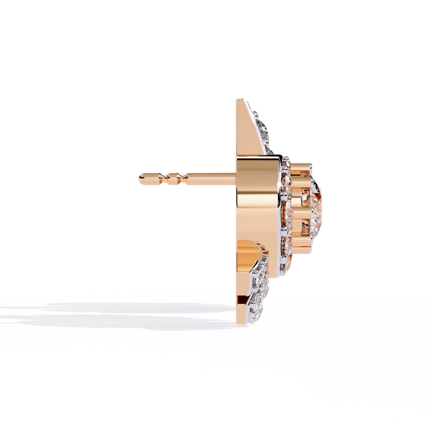 1.66Ct Round Cut Top Grade Diamond Elegant Dainty Perfect Sparkling Cluster Party Wear Stud Earring