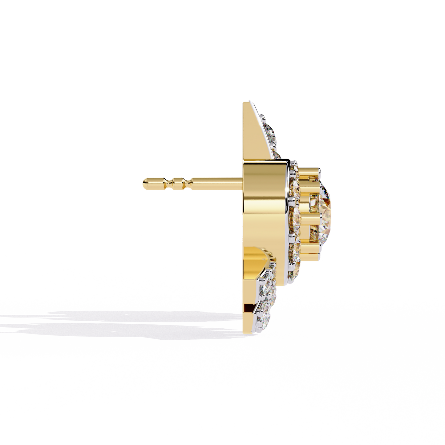 1.66Ct Round Cut Top Grade Diamond Elegant Dainty Perfect Sparkling Cluster Party Wear Stud Earring