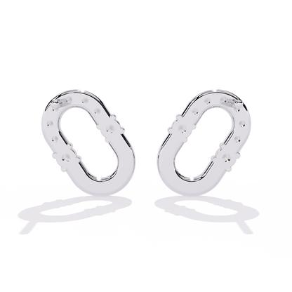 Round Cut Natural & Lab Grown Diamond  Antique Prong Set Unique Party Wear Stud Earring For Her