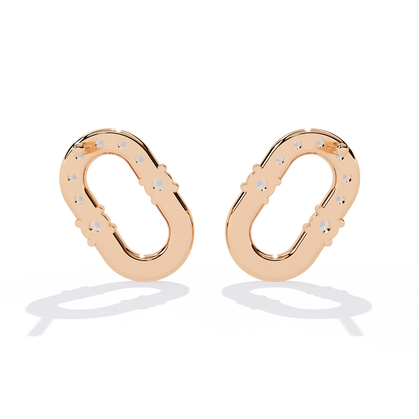 Round Cut Natural & Lab Grown Diamond  Antique Prong Set Unique Party Wear Stud Earring For Her