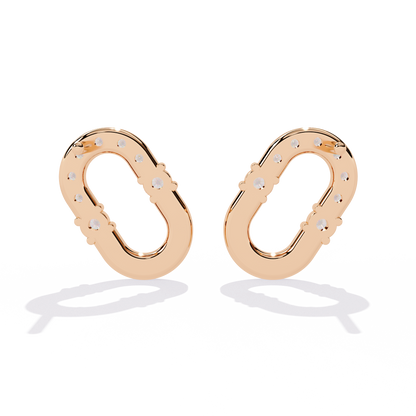 Round Cut Natural & Lab Grown Diamond  Antique Prong Set Unique Party Wear Stud Earring For Her