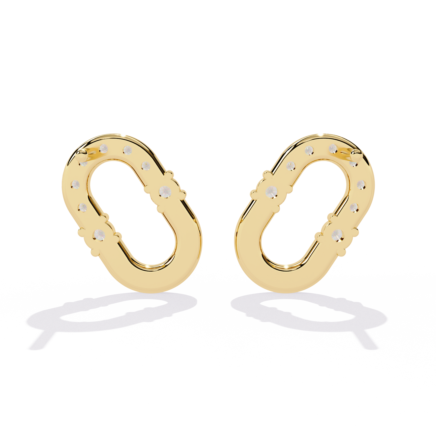 Round Cut Natural & Lab Grown Diamond  Antique Prong Set Unique Party Wear Stud Earring For Her