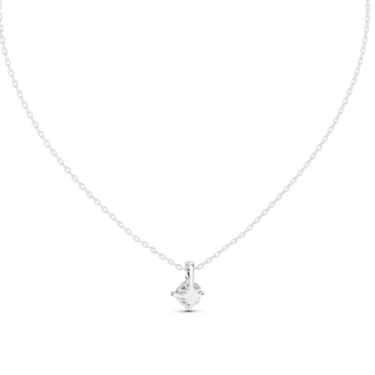 Elegance Cushion Shape Lab Grown Unique Shining Diamond Pendant For Occasional Wear