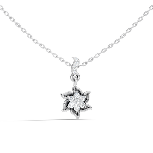 Elegant 0.21 Ct Round Diamond Charm in 14K Rose Gold Jewelry Collection