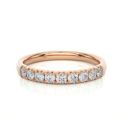 Elegant 0.47 CT Women's Round Diamond Eternity Band Sparkling Circle of Beauty - HIGHCARAT DIAMONDS