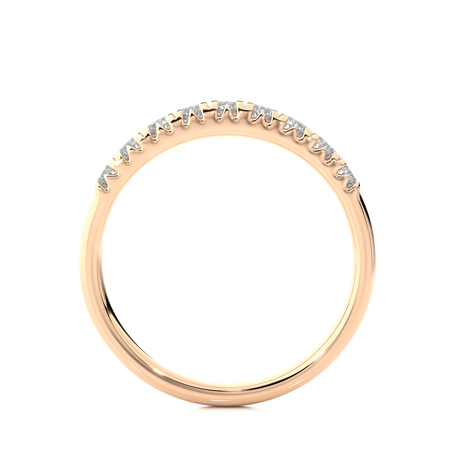 Elegant 0.47 CT Women's Round Diamond Eternity Band Sparkling Circle of Beauty - HIGHCARAT DIAMONDS