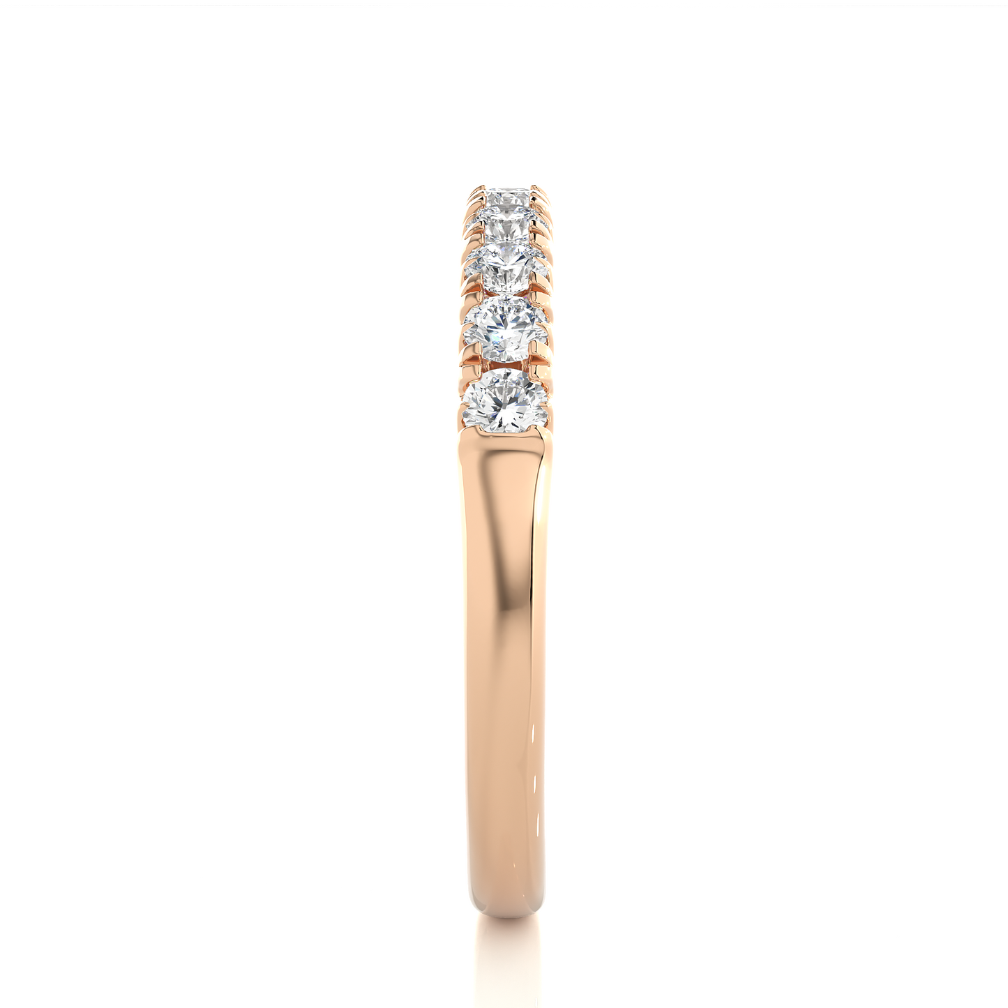 Elegant 0.47 CT Women's Round Diamond Eternity Band Sparkling Circle of Beauty - HIGHCARAT DIAMONDS