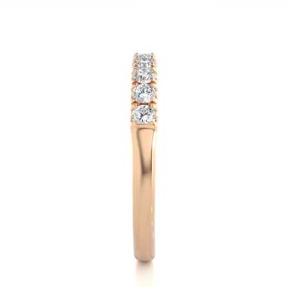 Elegant 0.47 CT Women's Round Diamond Eternity Band Sparkling Circle of Beauty - HIGHCARAT DIAMONDS