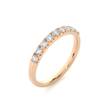 Elegant 0.47 CT Women's Round Diamond Eternity Band Sparkling Circle of Beauty - HIGHCARAT DIAMONDS