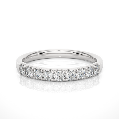 Elegant 0.47 CT Women's Round Diamond Eternity Band Sparkling Circle of Beauty - HIGHCARAT DIAMONDS