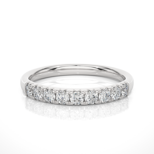 Elegant 0.47 CT Women's Round Diamond Eternity Band Sparkling Circle of Beauty - HIGHCARAT DIAMONDS