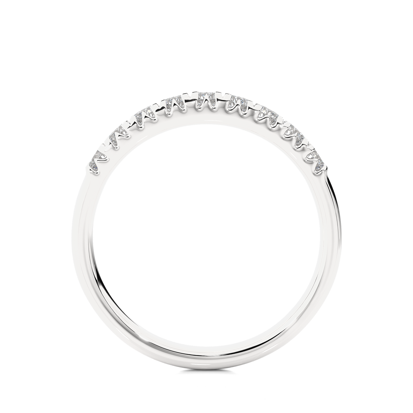 Elegant 0.47 CT Women's Round Diamond Eternity Band Sparkling Circle of Beauty - HIGHCARAT DIAMONDS