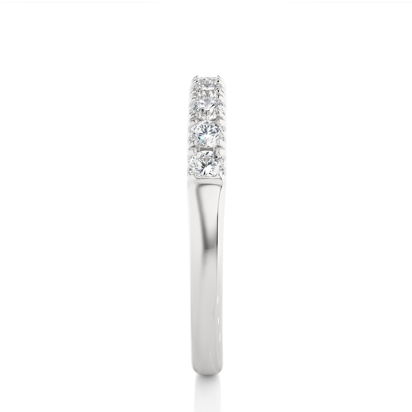 Elegant 0.47 CT Women's Round Diamond Eternity Band Sparkling Circle of Beauty - HIGHCARAT DIAMONDS