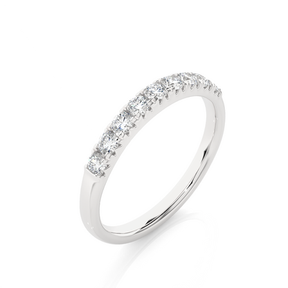 Elegant 0.47 CT Women's Round Diamond Eternity Band Sparkling Circle of Beauty - HIGHCARAT DIAMONDS