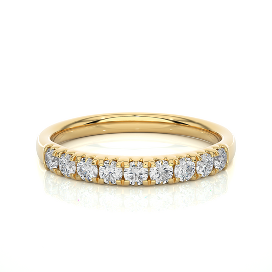 Elegant 0.47 CT Women's Round Diamond Eternity Band Sparkling Circle of Beauty - HIGHCARAT DIAMONDS