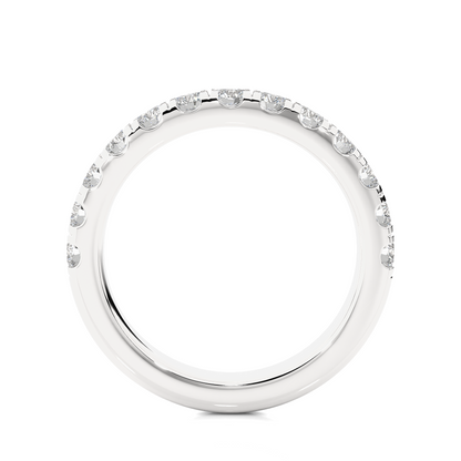 Elegant 14K Solid Gold Round Eternity Band With Sparkling Timeless Labgrown Diamond - HIGHCARAT DIAMONDS