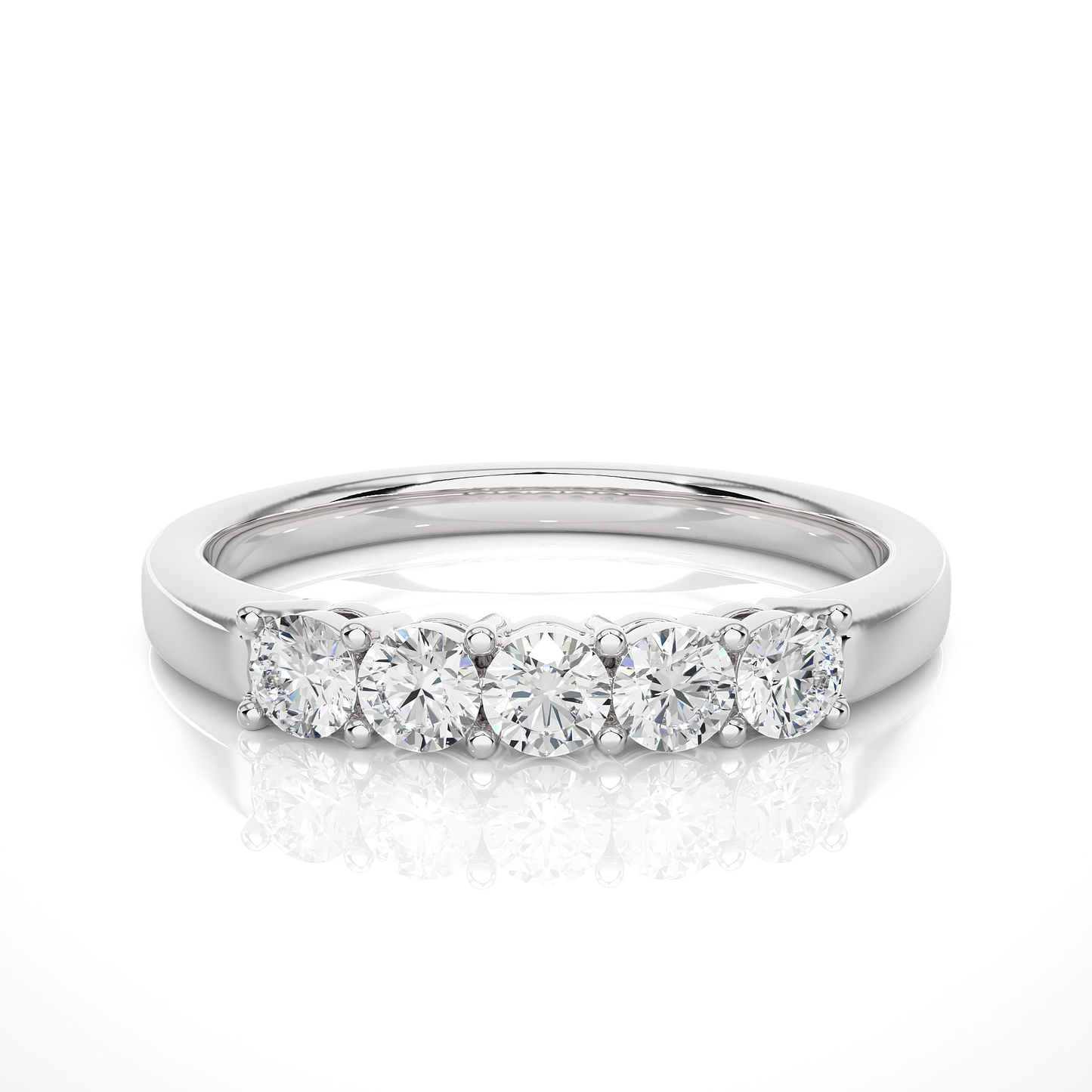 Elegant Eternity Band Ring 0.51 CT Labgrown Diamond Perfect Anniversary Gift For Her - HIGHCARAT DIAMONDS