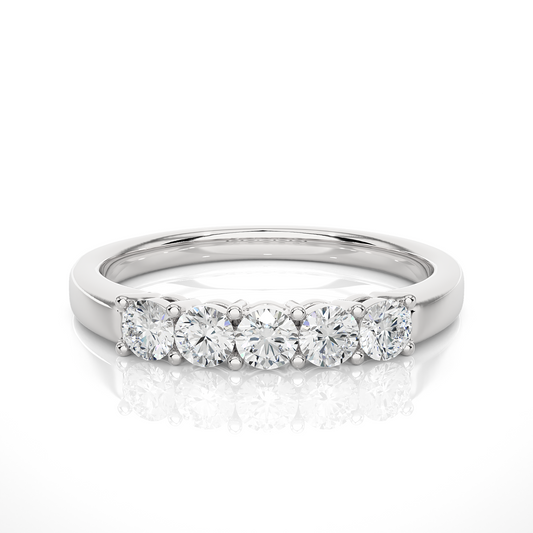 Elegant Eternity Band Ring 0.51 CT Labgrown Diamond Perfect Anniversary Gift For Her - HIGHCARAT DIAMONDS