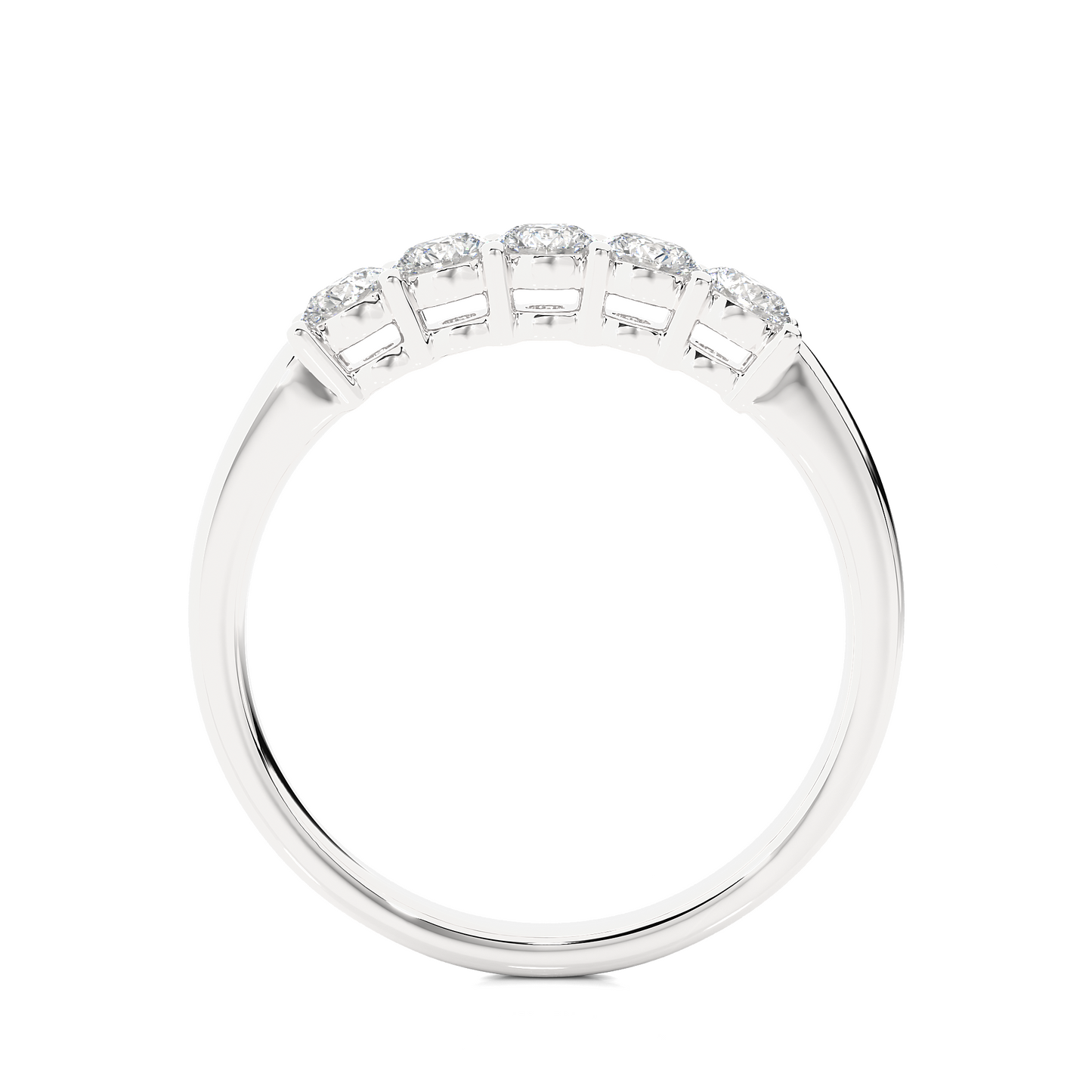 Elegant Eternity Band Ring 0.51 CT Labgrown Diamond Perfect Anniversary Gift For Her - HIGHCARAT DIAMONDS